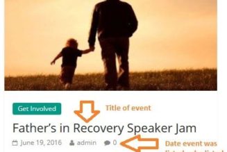 What is all this info on the event listings?