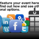 Find out how to promote your event.