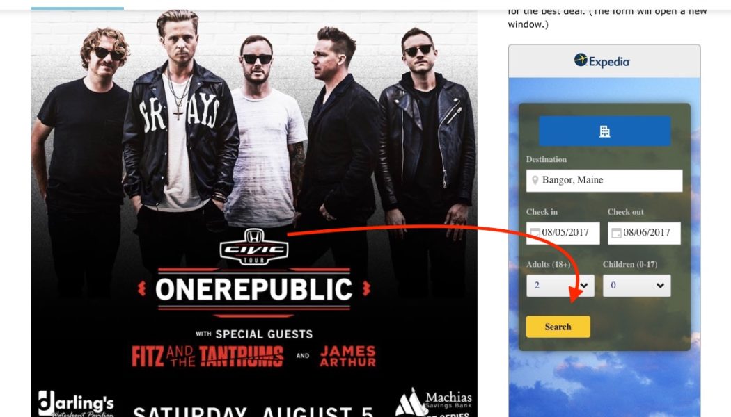 Are you coming to Bangor for an event? Need a place to stay?