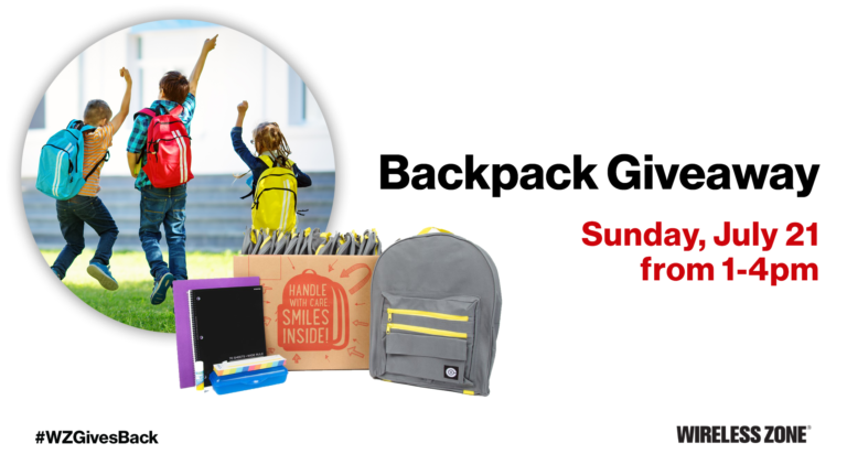 Backpack Giveaway July 21